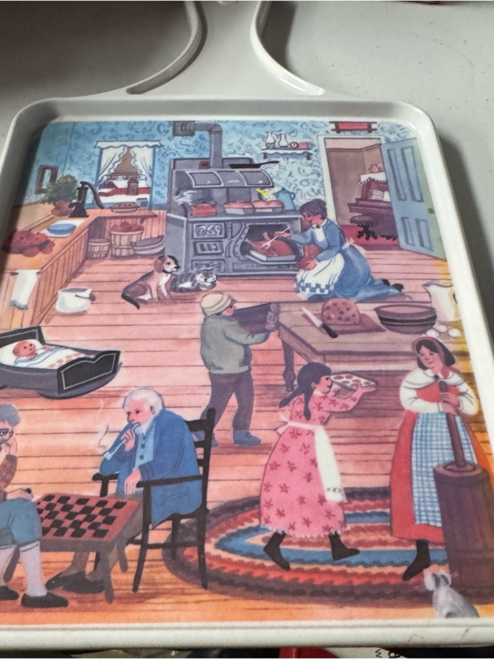 Country Kitchen Decorative Serving Tray - Multicolor